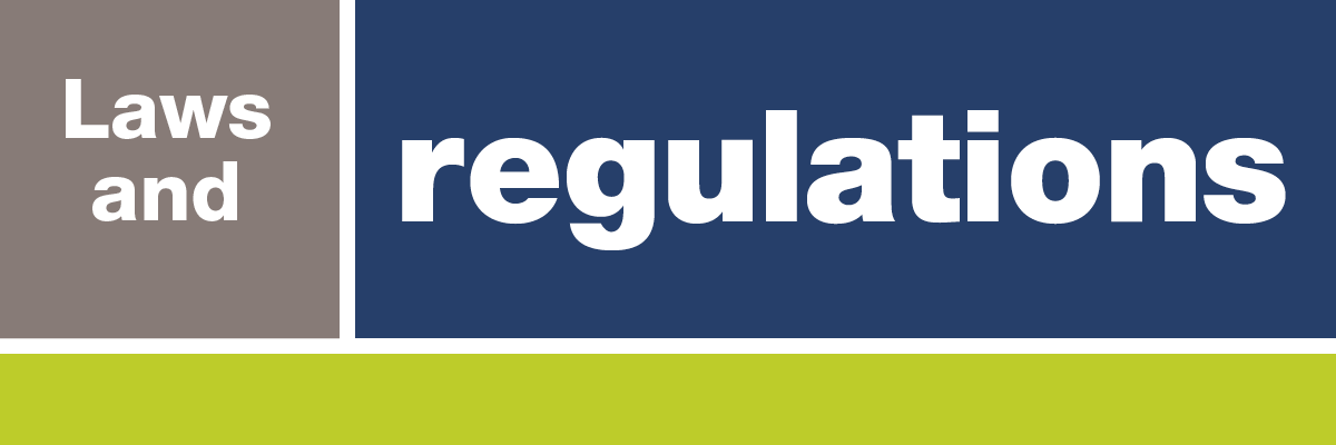 Laws and regulations graphic